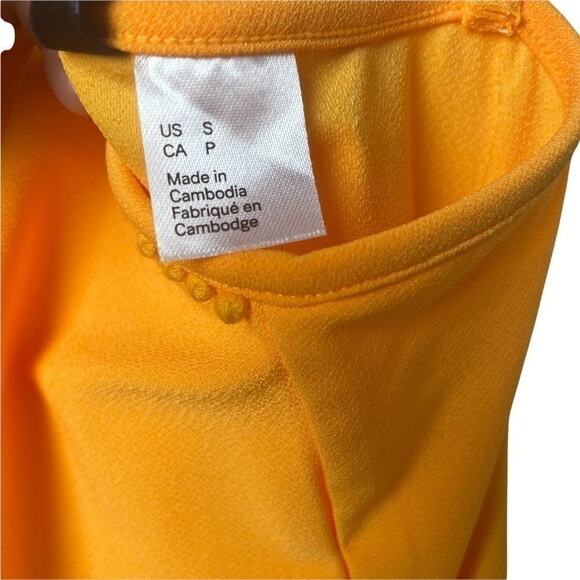 Divided by H&M Yellow/Orange Sleeveless Bodysuit‎ Size S - Picture 3 of 13